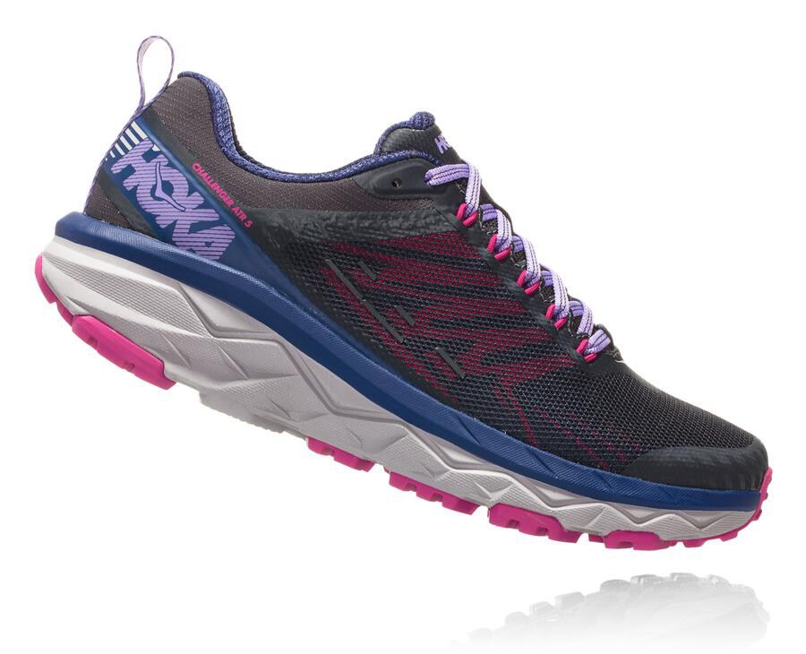 Hoka One One Womens Trail Shoes - Challenger ATR 5 - Black - TJXU07259